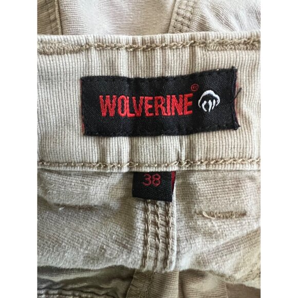 Wolverine Flat Front Khaki Cargo Shorts Men's Size 38" Waist 9" Inseam - Picture 5 of 8